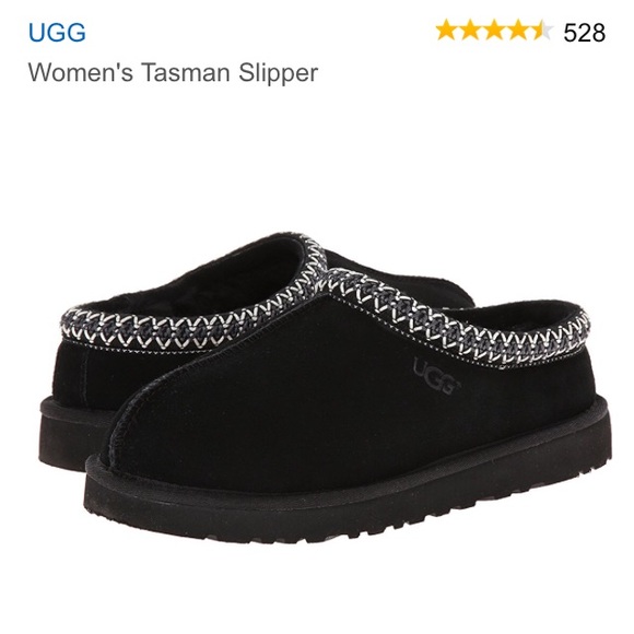 black ugg tasman slippers